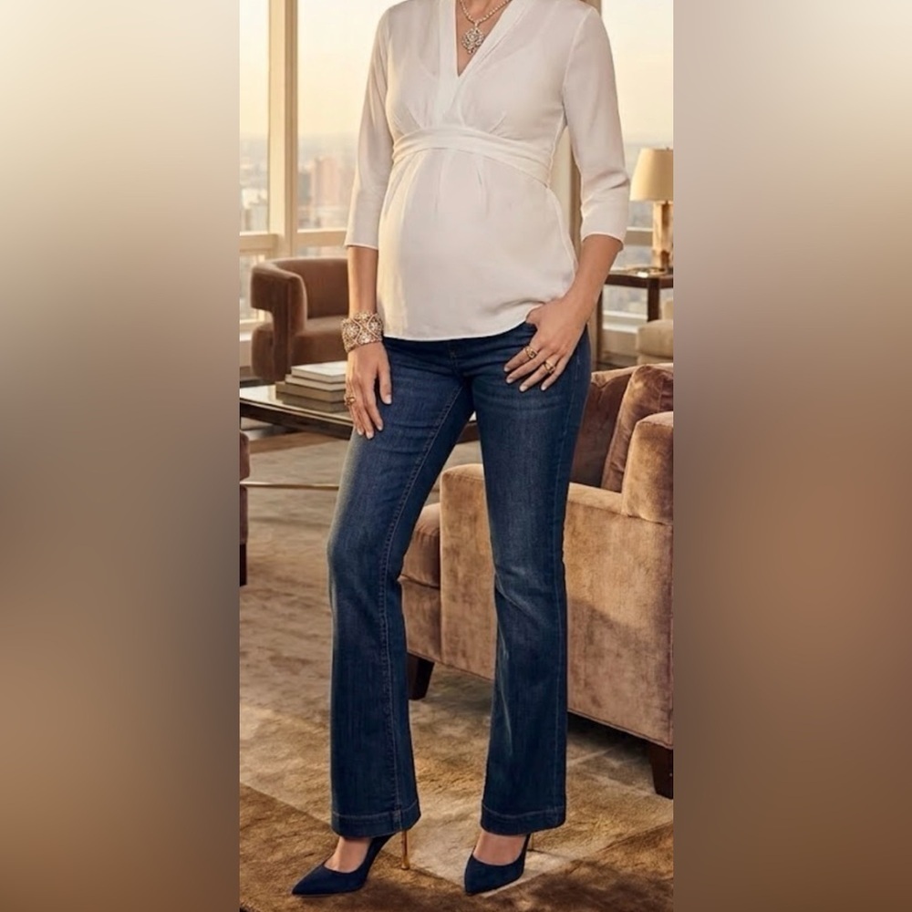 JEANS GAP Women's Maternity Dark Blue Flare